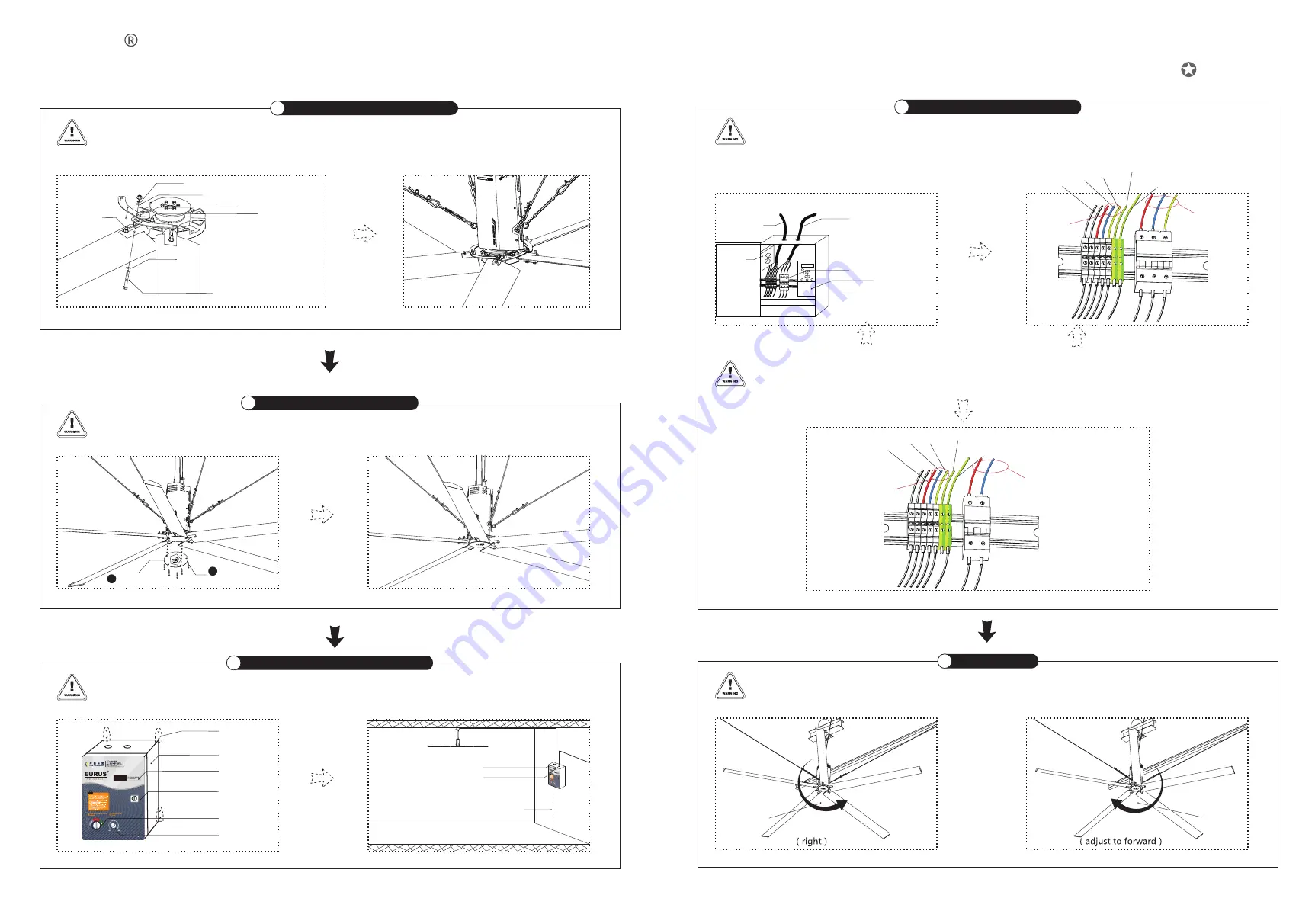KALE FANS Eurus D6BAA49 Quick Installation Manual Download Page 10