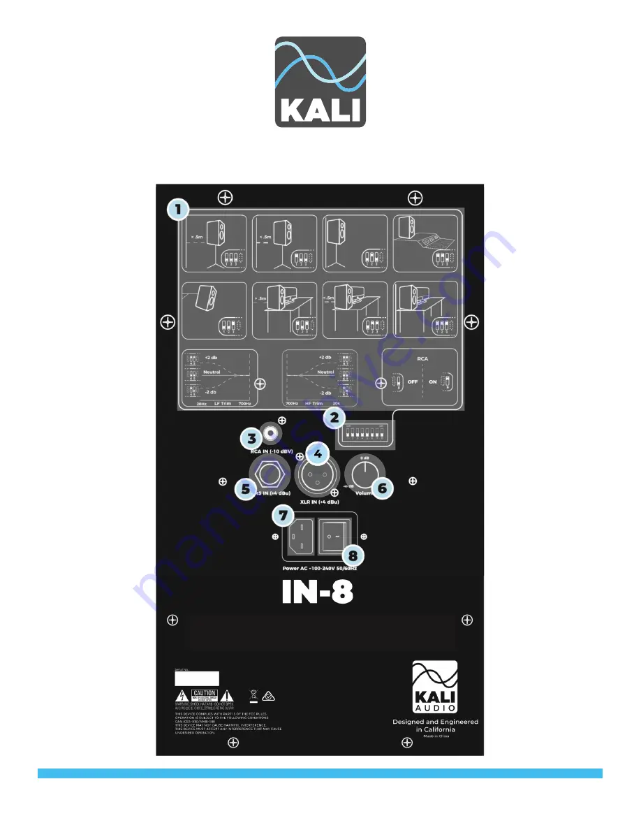 KALI AUDIO IN-8 Скачать руководство пользователя страница 8