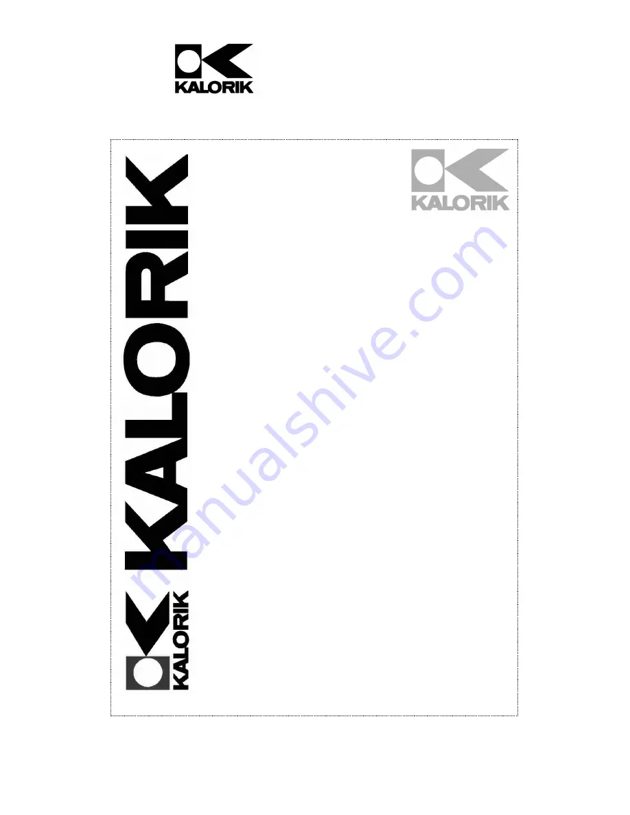 Kalorik HVC 39365 Operating Instructions Manual Download Page 1