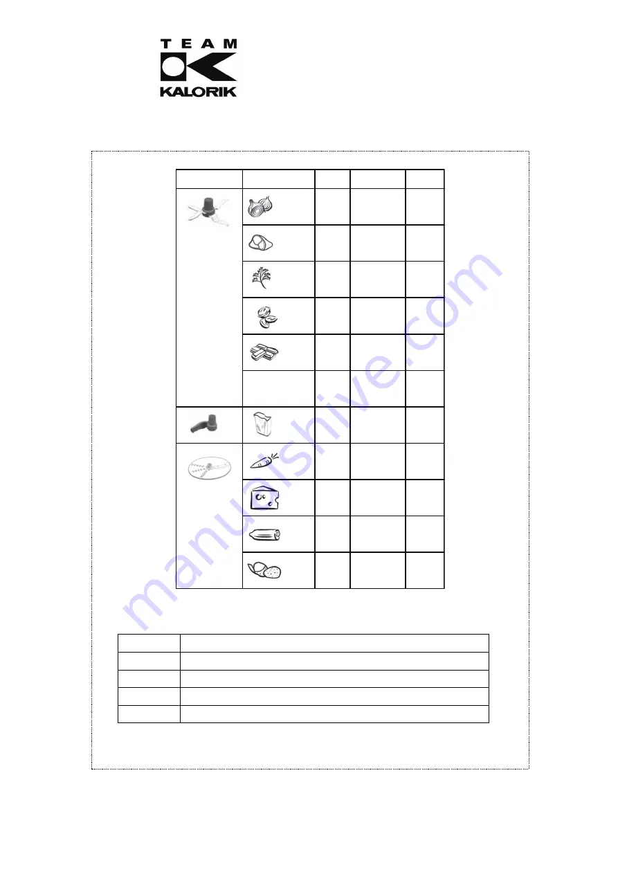 Kalorik Thermomaster Manual Download Page 51