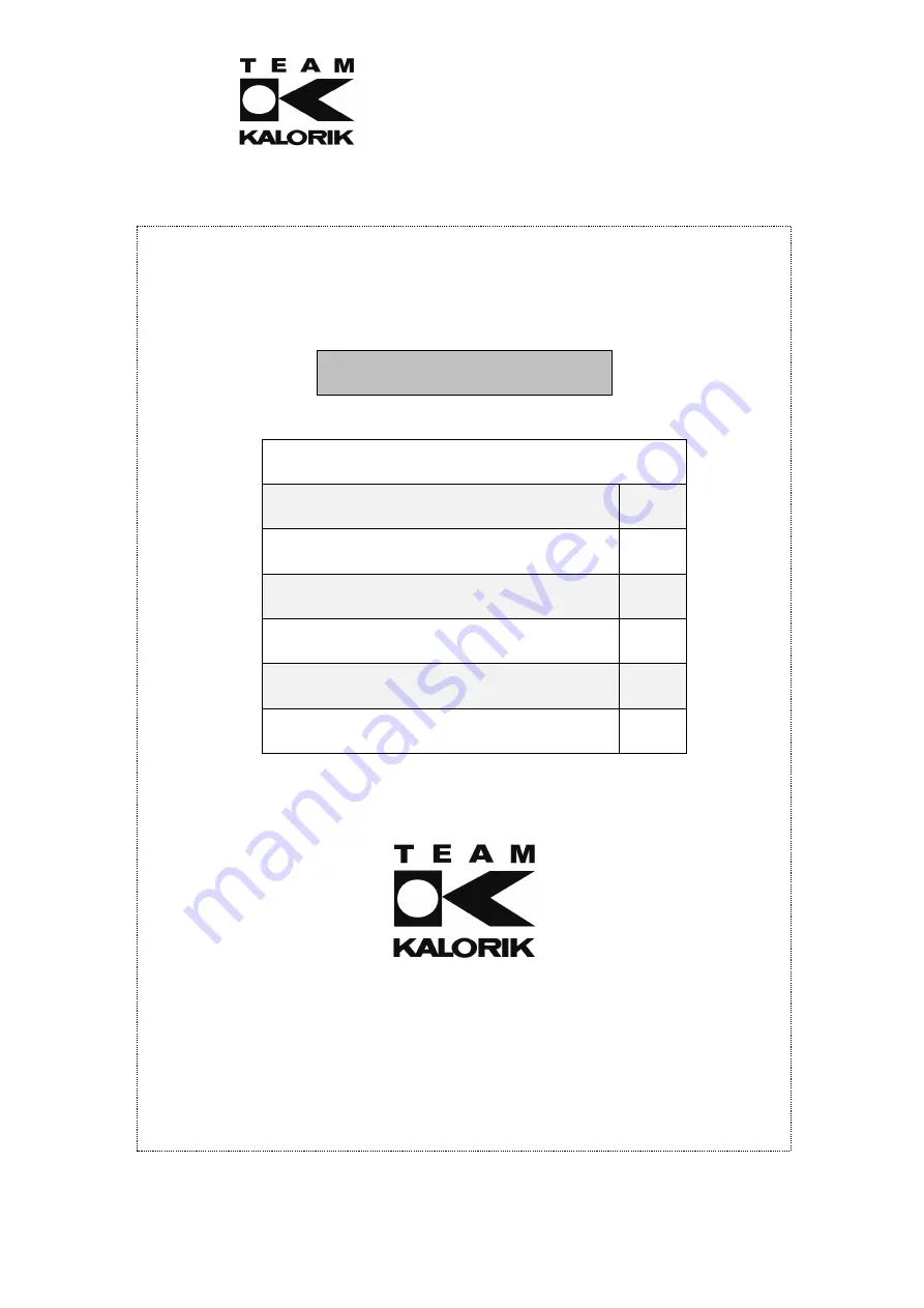 Kalorik Thermomaster Manual Download Page 77