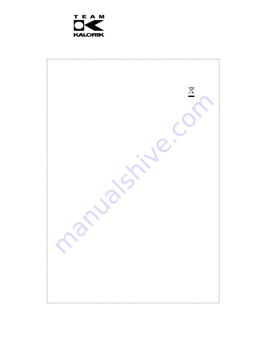 Kalorik TKG CV 1003 T User Manual Download Page 12