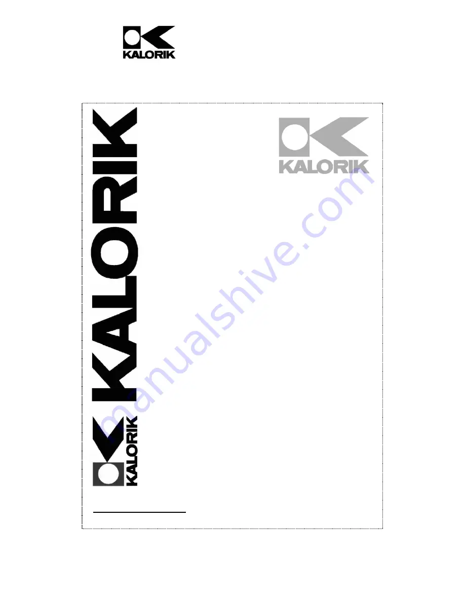 Kalorik USK CM 33030 Скачать руководство пользователя страница 1