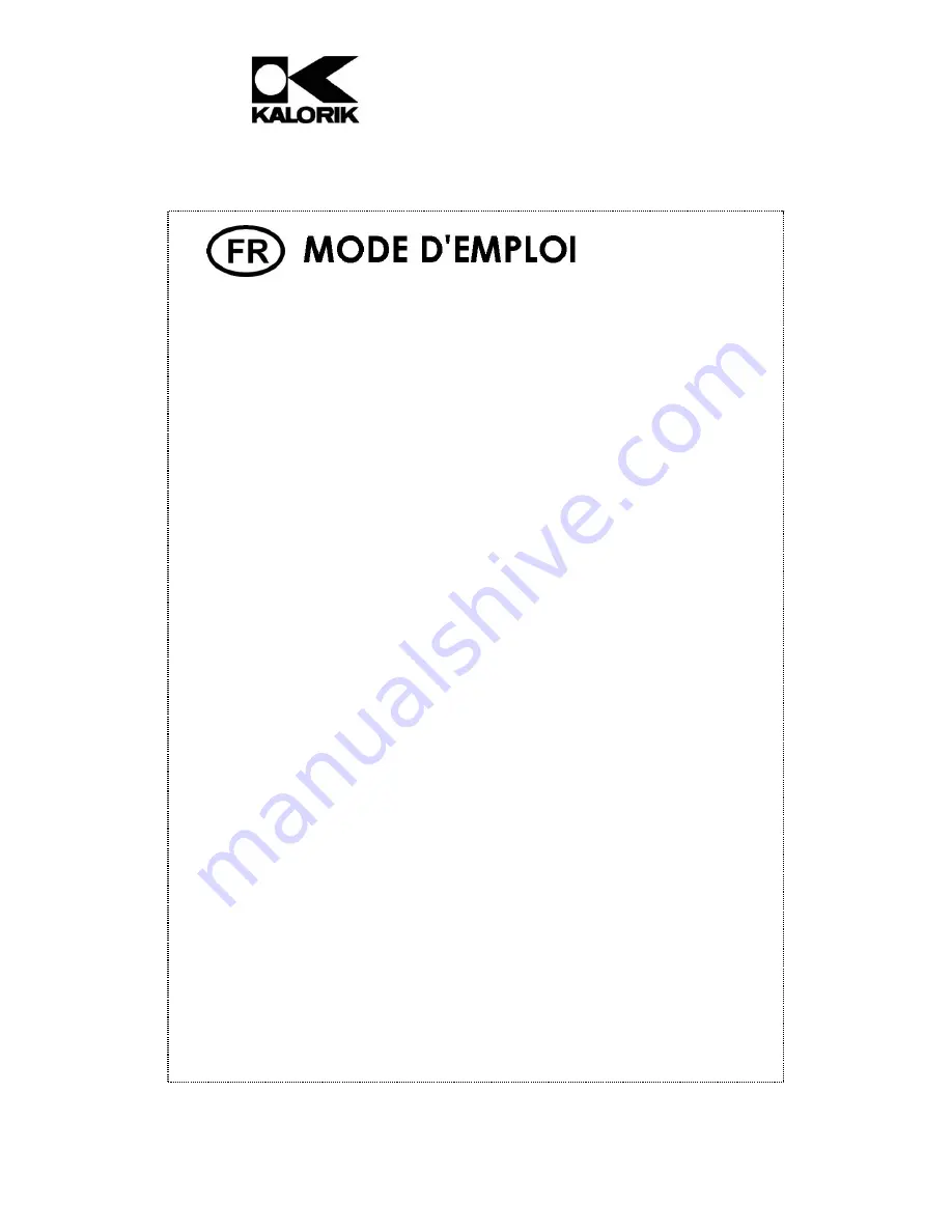 Kalorik USK CM 33030 Operating Instructions Manual Download Page 16