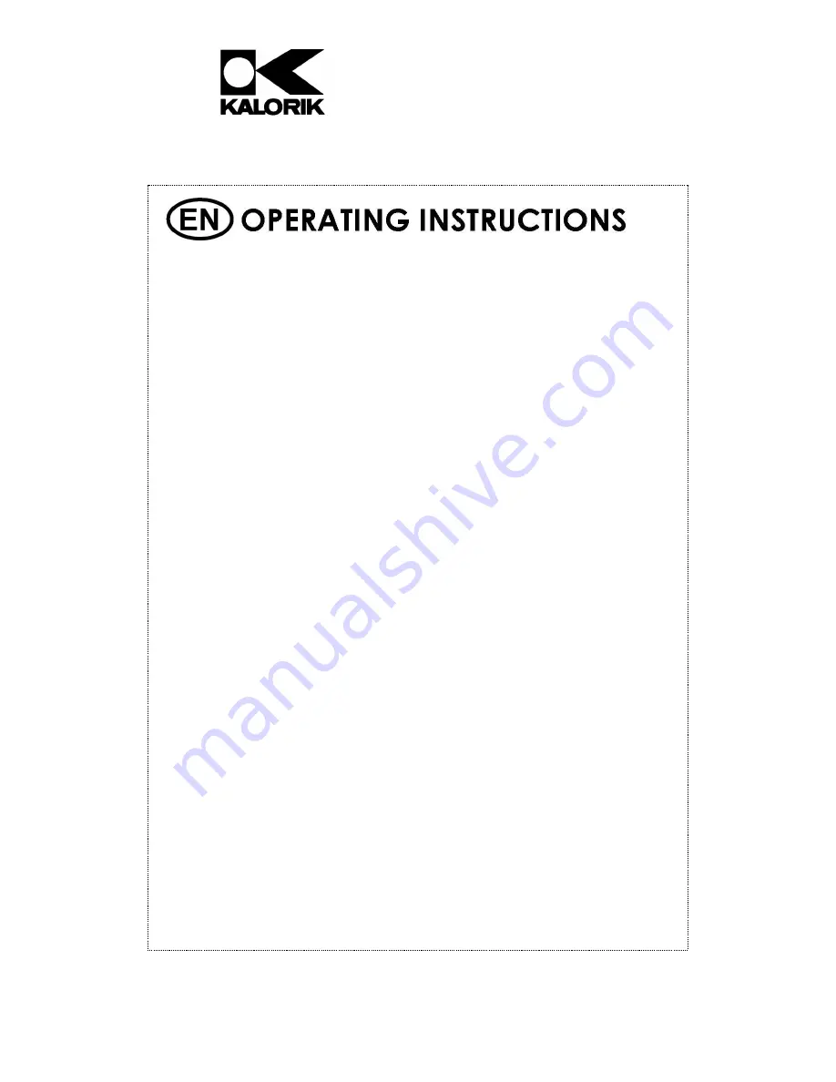 Kalorik USK TO 32206 Operating Instructions Manual Download Page 2