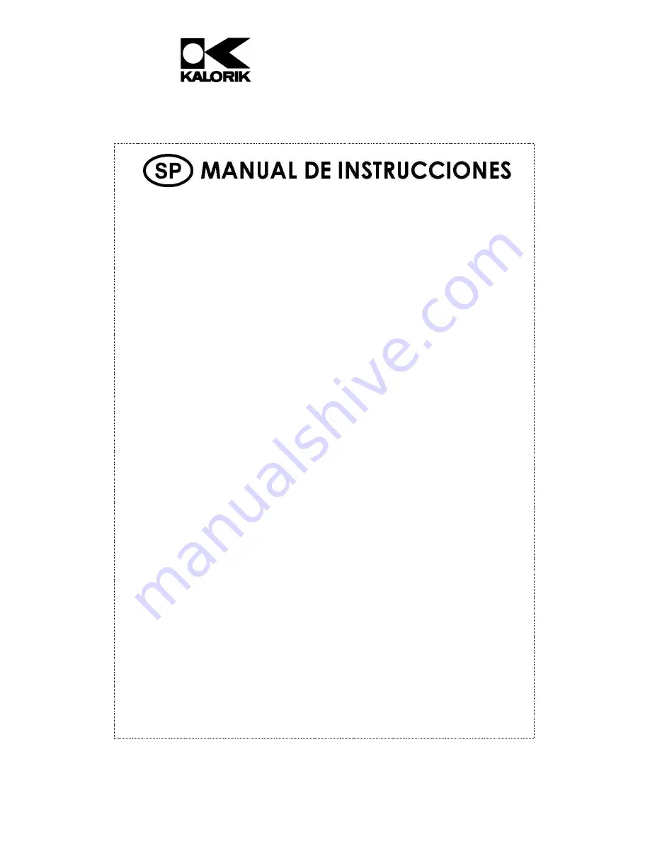 Kalorik WM 40423 Manual Download Page 10