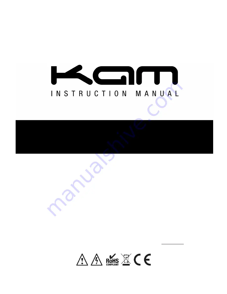 KAM KSM Vegas LED Instruction Manual Download Page 1