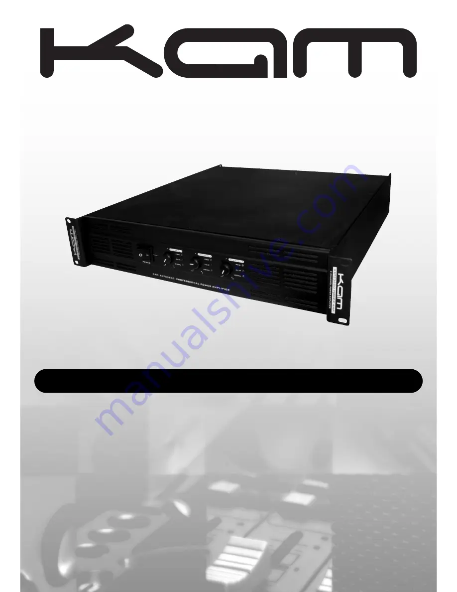 KAM KXT 22350 Instruction Manual Download Page 1