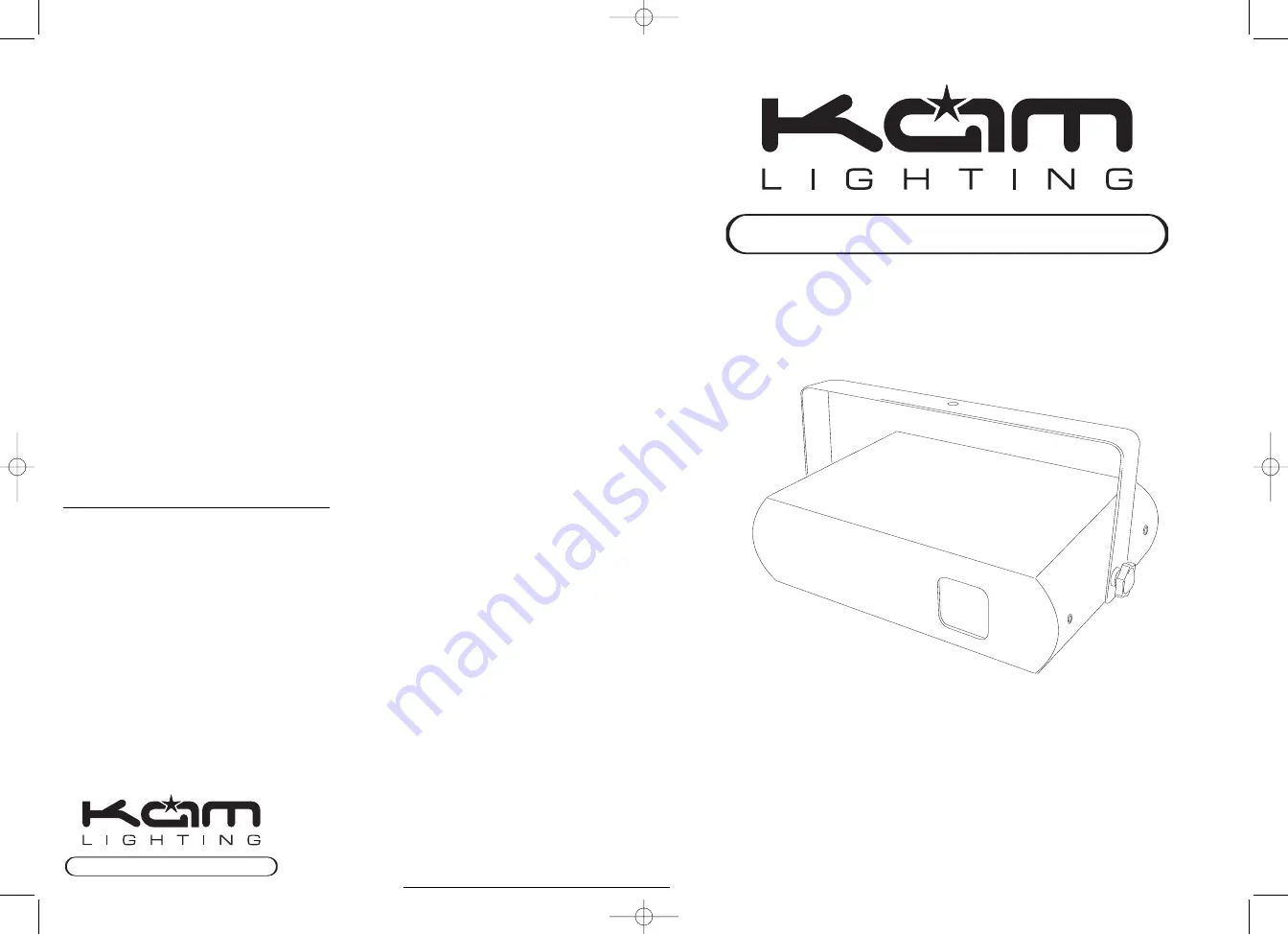 KAM TRI 160 Instruction Manual Download Page 1