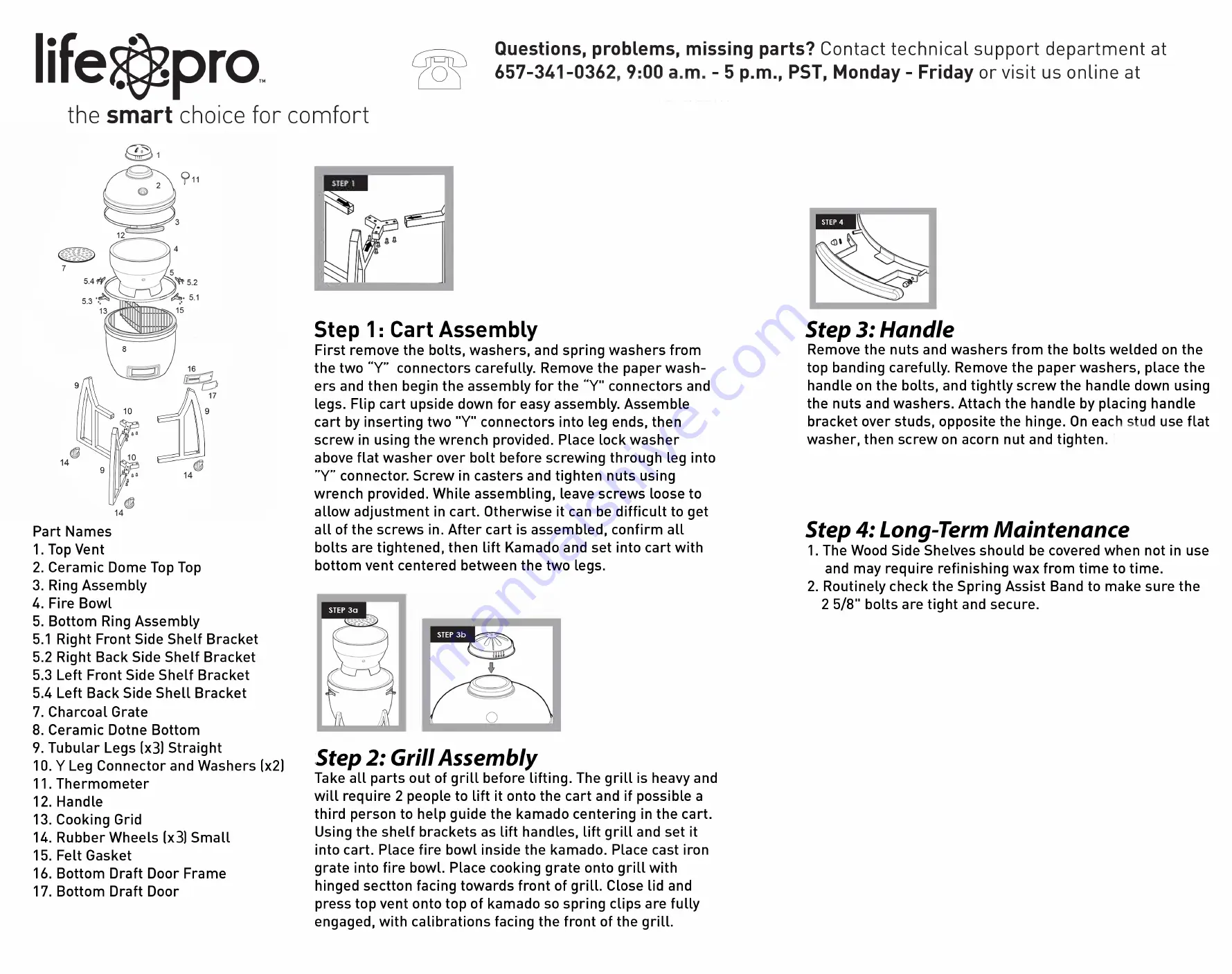 Kamado LifePro SCS-K15E Owner'S Manual Download Page 3