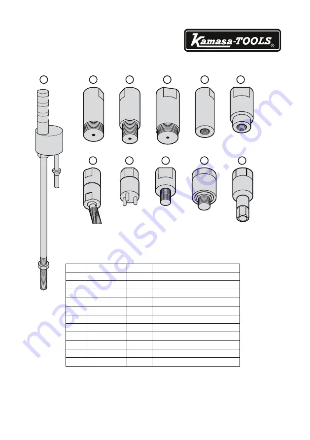 Kamasa-TOOLS K 11249 Operation Instructions Download Page 4