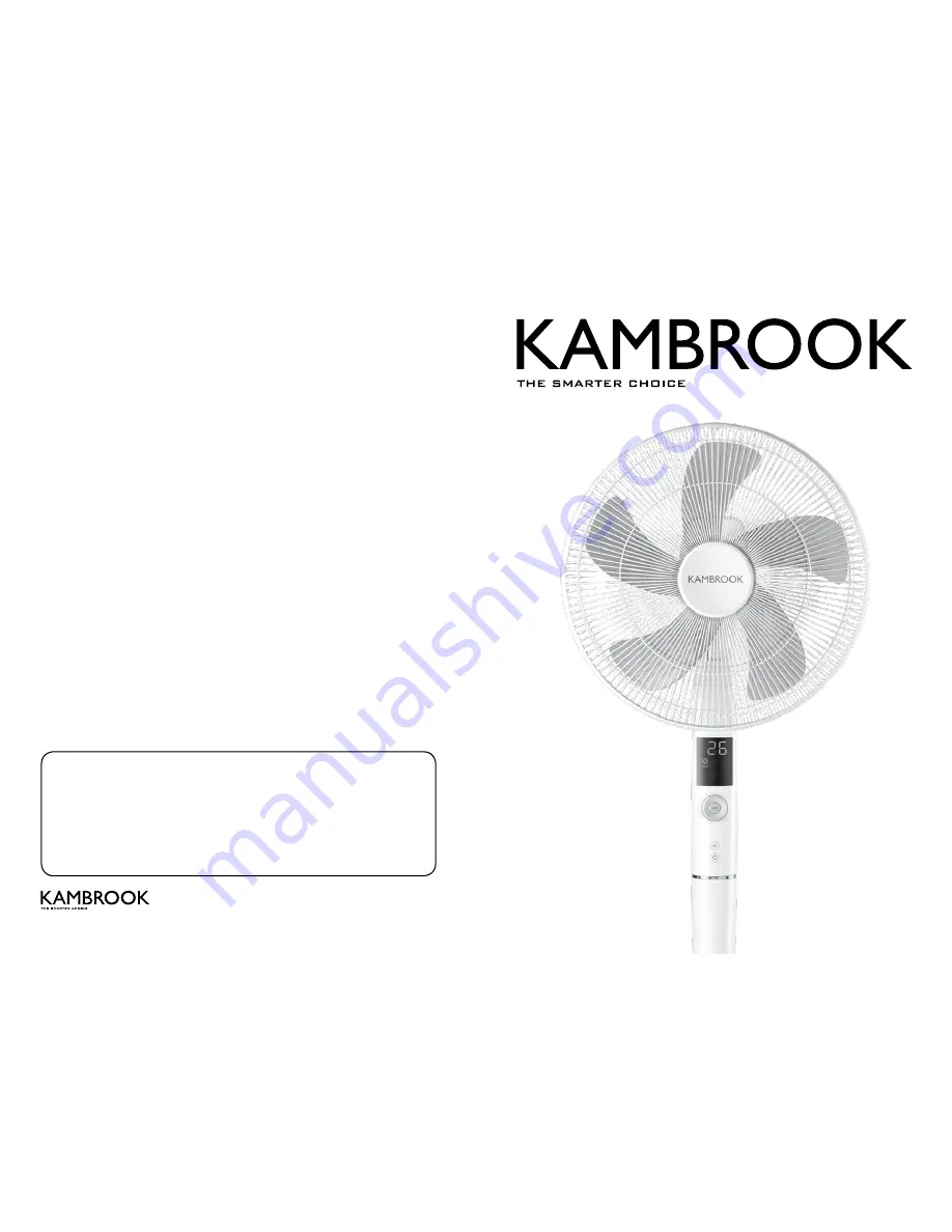 Kambrook KPF849 series Instruction Booklet Download Page 1