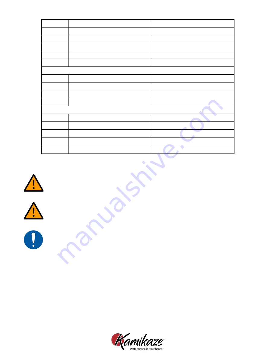 Kamikaze KVS6000 User Manual Download Page 14