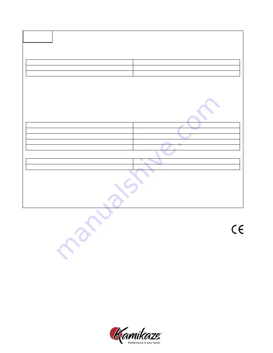 Kamikaze KVS6000 User Manual Download Page 101