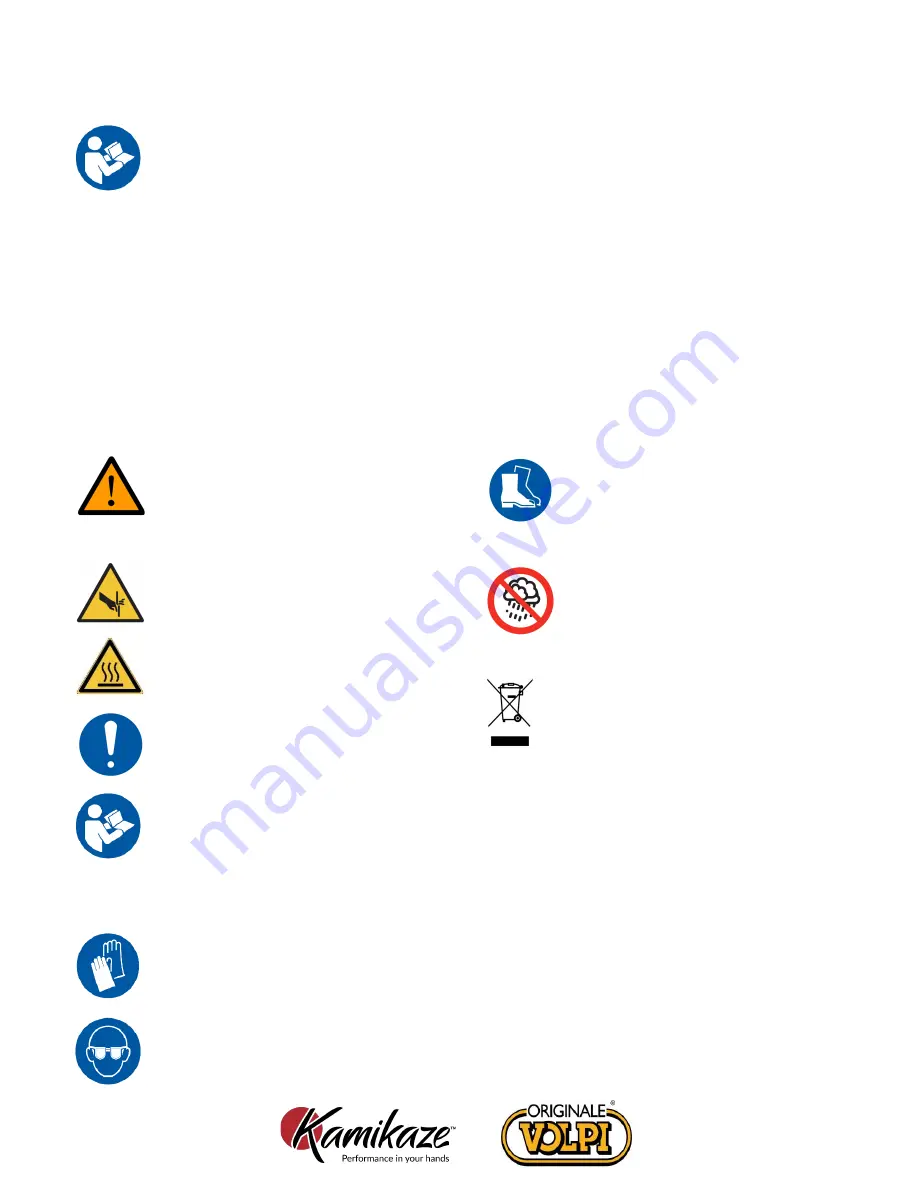 Kamikaze ORIGINALE VOLPI KV390 User Manual Download Page 47