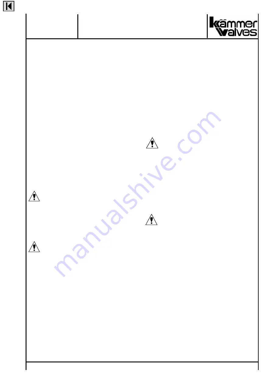 Kammer 35000 Series Maintenance Instructions Manual Download Page 5