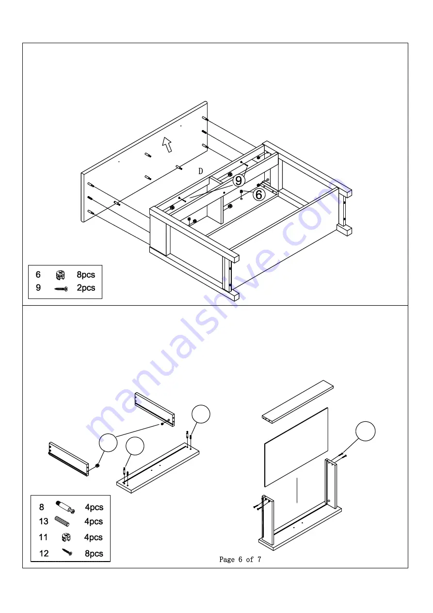 K&B Furniture C1276 Скачать руководство пользователя страница 6