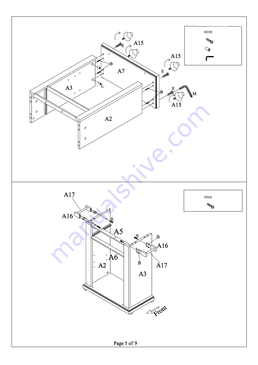 K&B Furniture K04 Assembly Instructions Manual Download Page 5