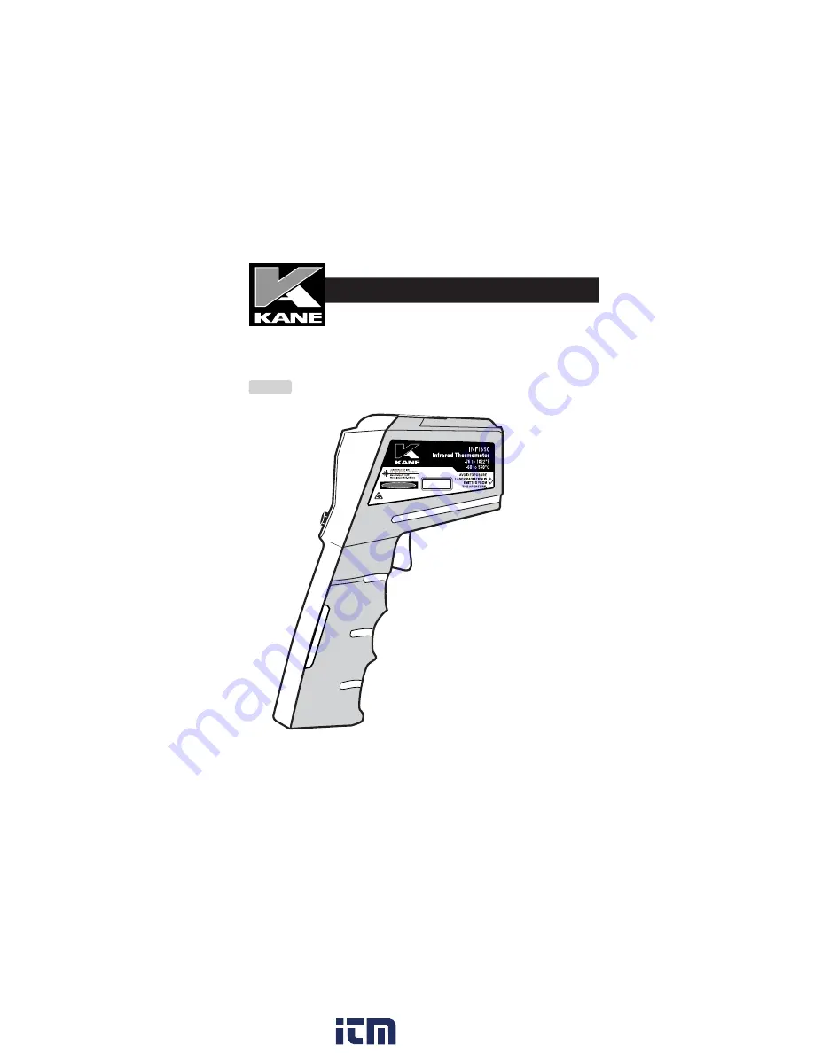 Kane INF165C Instruction Manual Download Page 1