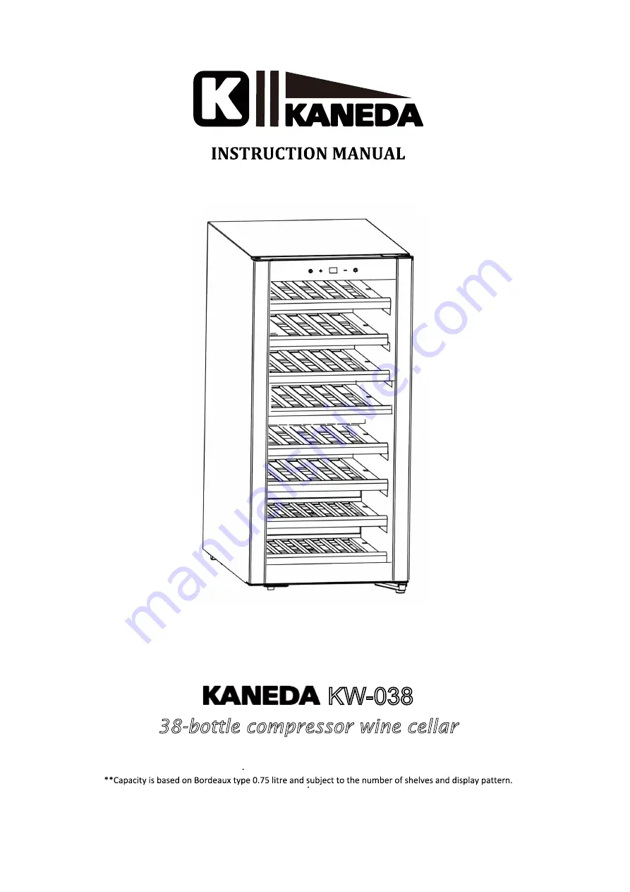 Kaneda KW-038 Instruction Manual Download Page 1