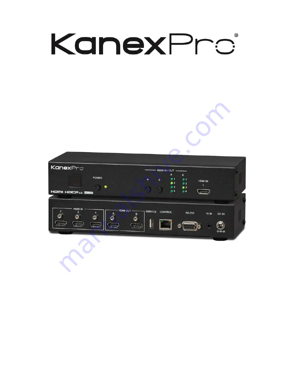 KanexPro HDMX42-18G Instructions Manual Download Page 1