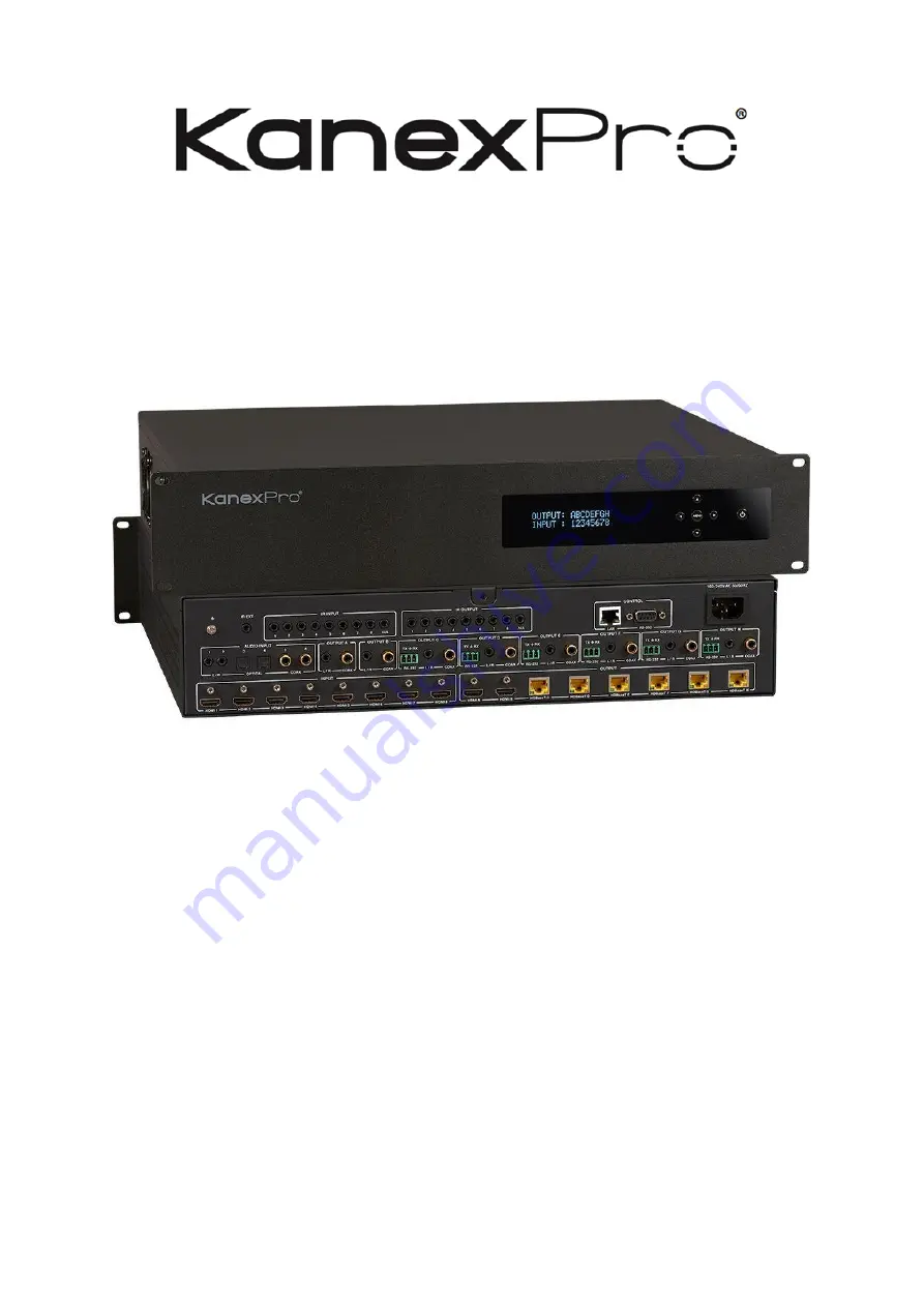 KanexPro MX-HDBT8X818G User Manual Download Page 1