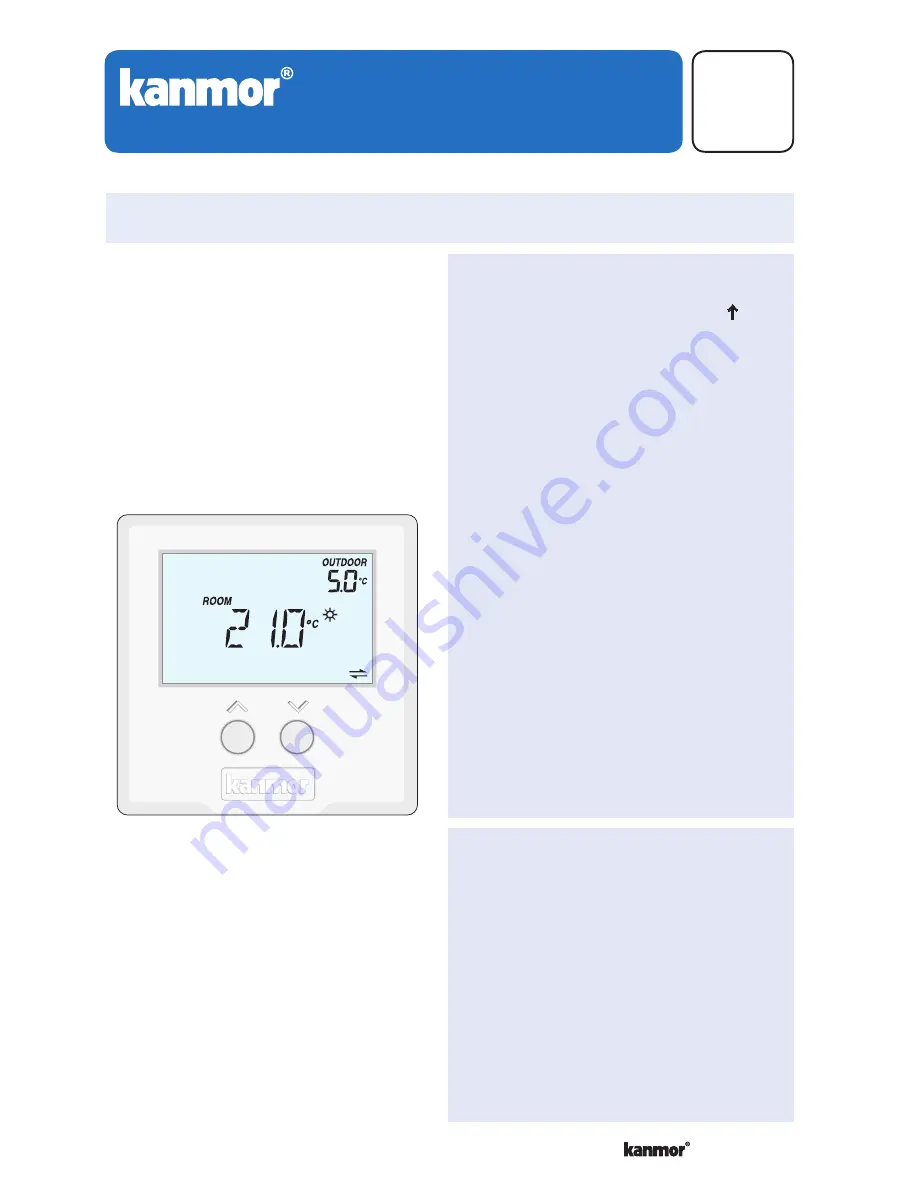 Kanmor tekmarNet 4 Installation & Operation Manual Download Page 1