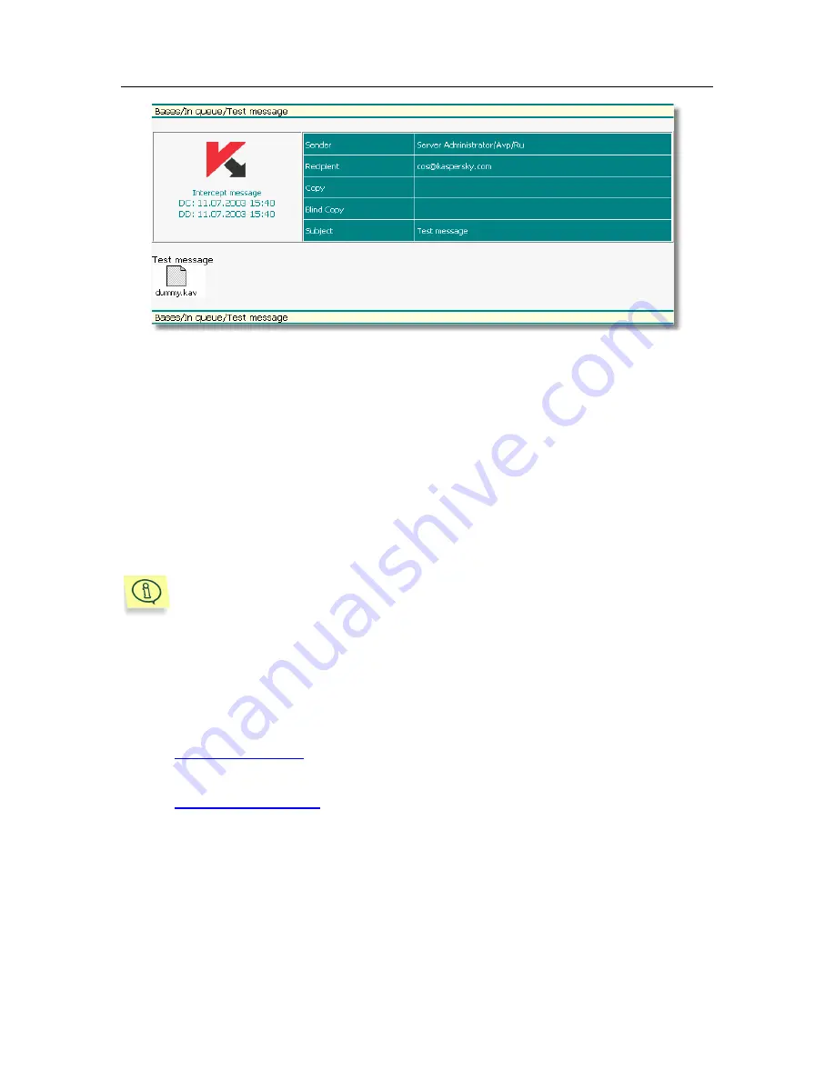 KAPERSKY ANTI-VIRUS 5.0 - FOR LOTUS NOTES-DOMINO Скачать руководство пользователя страница 59