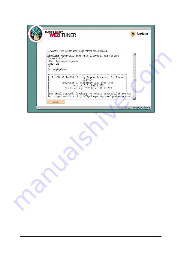 KAPERSKY ANTI-VIRUS - FOR SUN SOLARIS MAIL SERVER User Manual Download Page 157