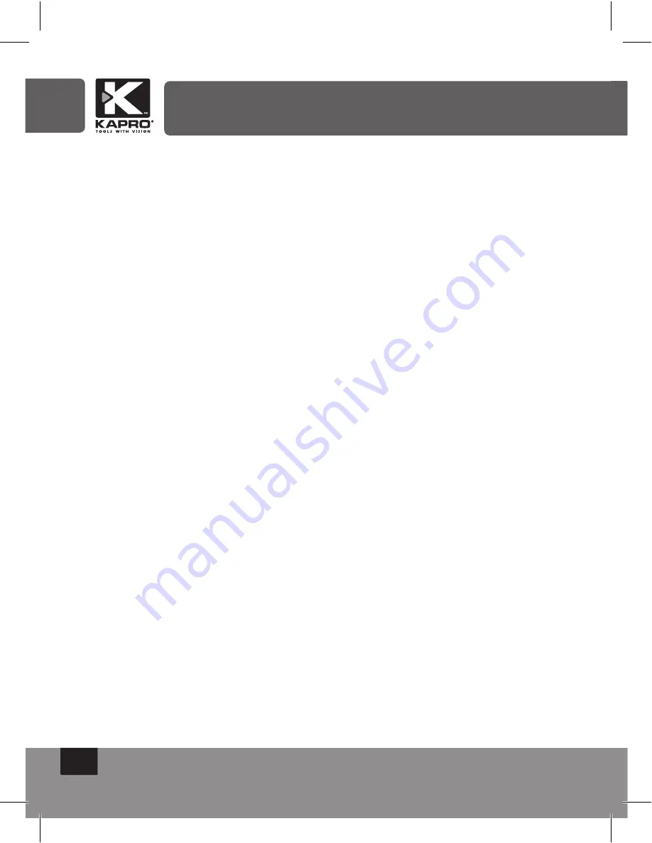 Kapro PROLASER 875 User Manual Download Page 42