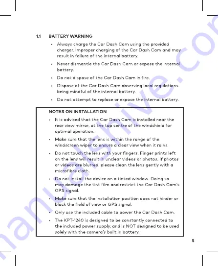 Kapture KPT-1240 User Manual Download Page 7