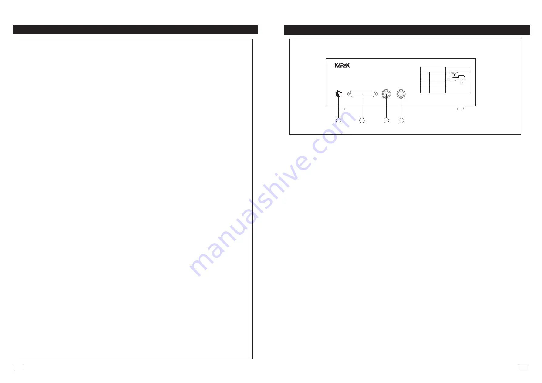 Karak Electronics KPA-RA16 Operating Instructions Manual Download Page 5