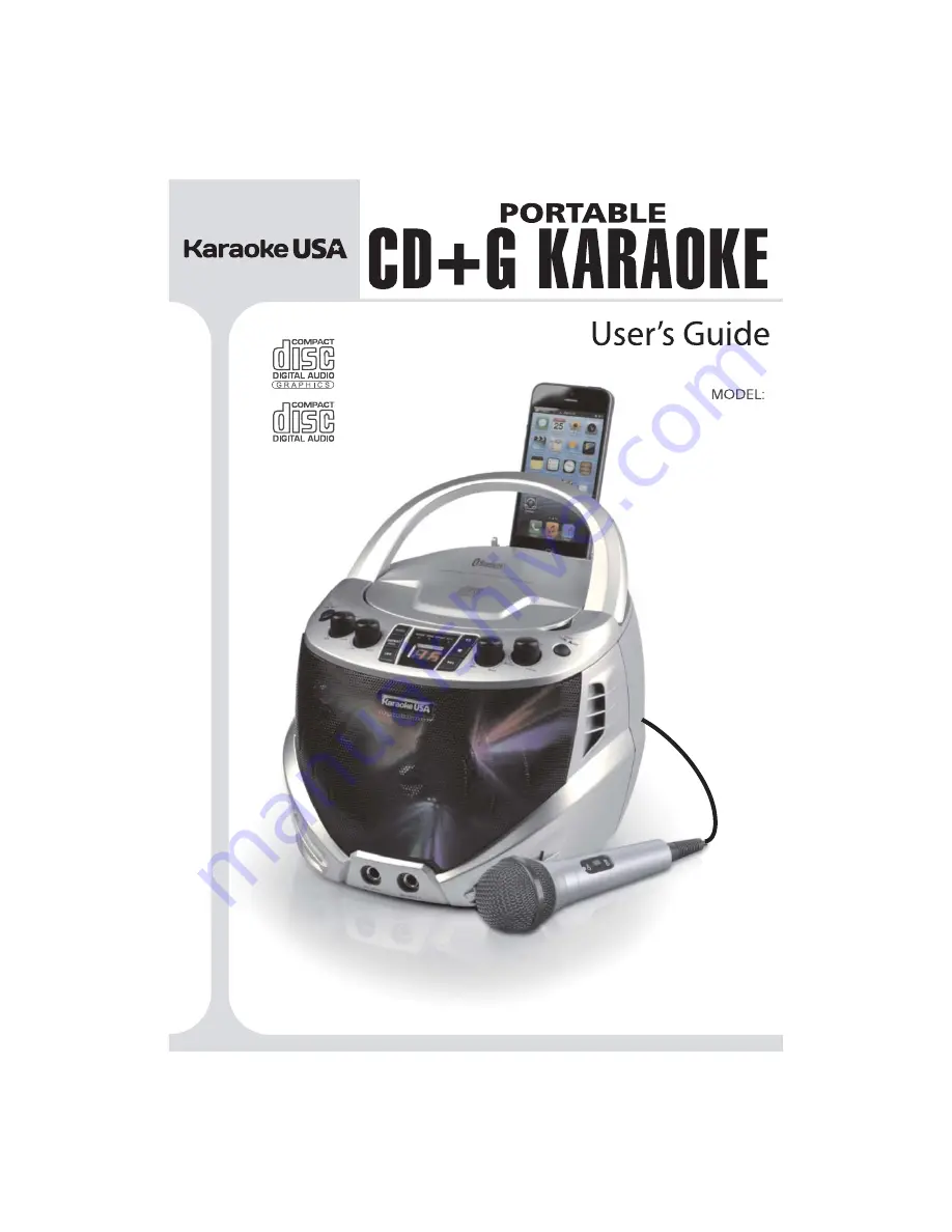 Karaoke USA GQ263 Скачать руководство пользователя страница 1