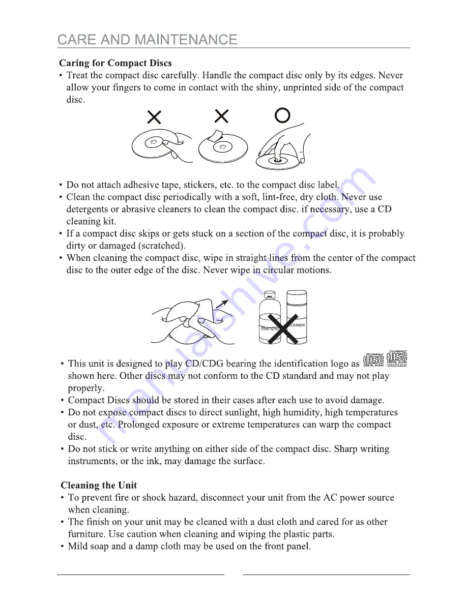 Karaoke USA GQ367 User Manual Download Page 14