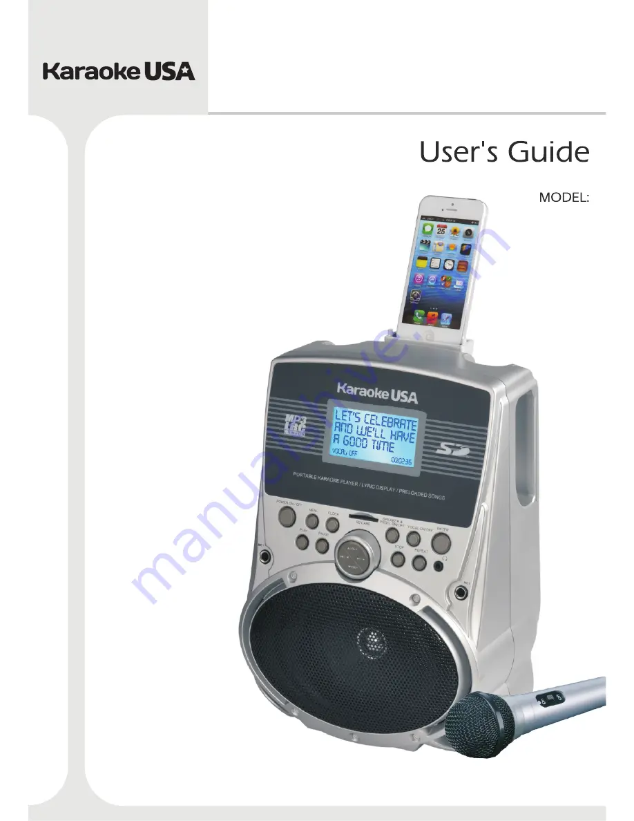 Karaoke USA SD516 User Manual Download Page 1