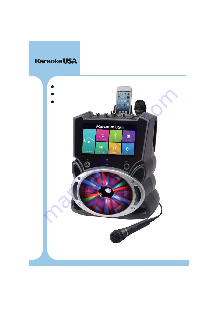 Karaoke USA WK849 User Manual Download Page 1