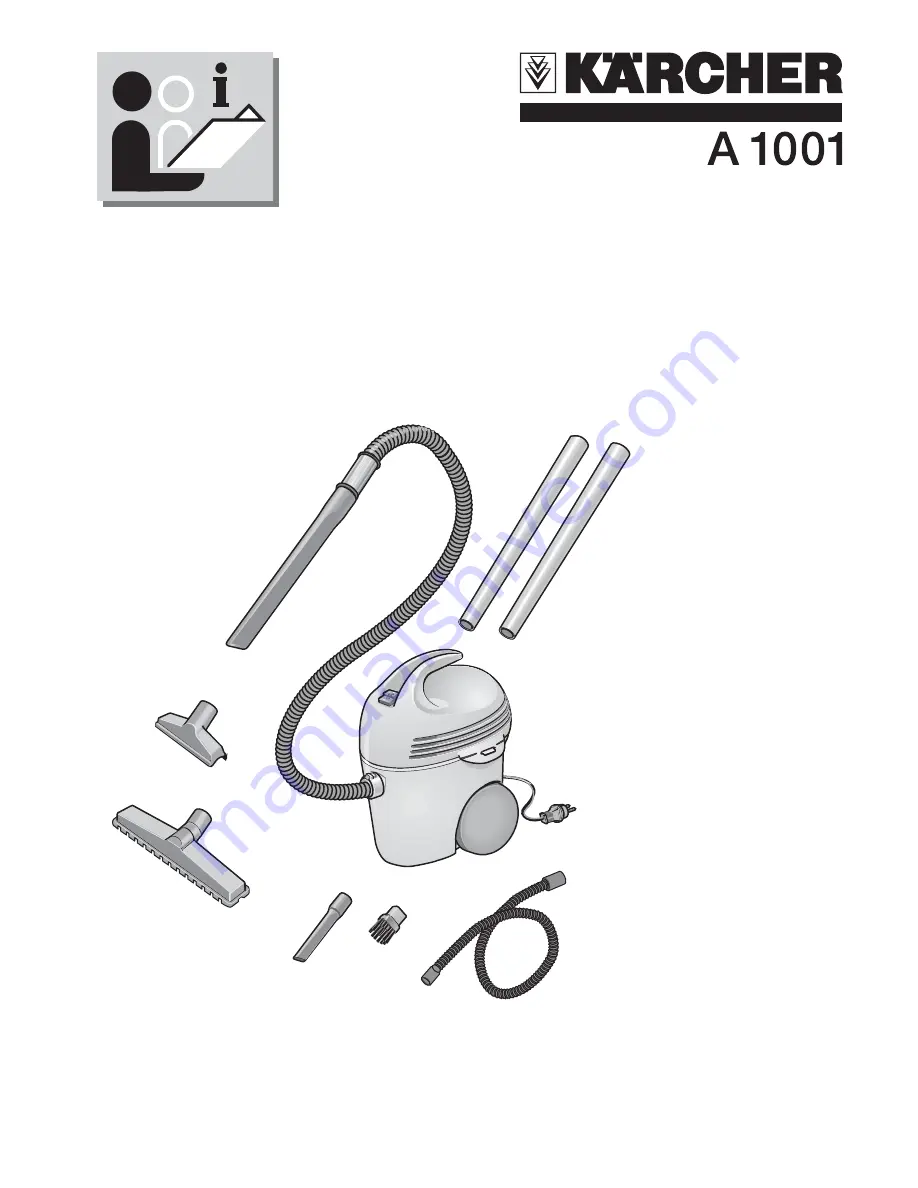 Kärcher A 1001 Скачать руководство пользователя страница 1