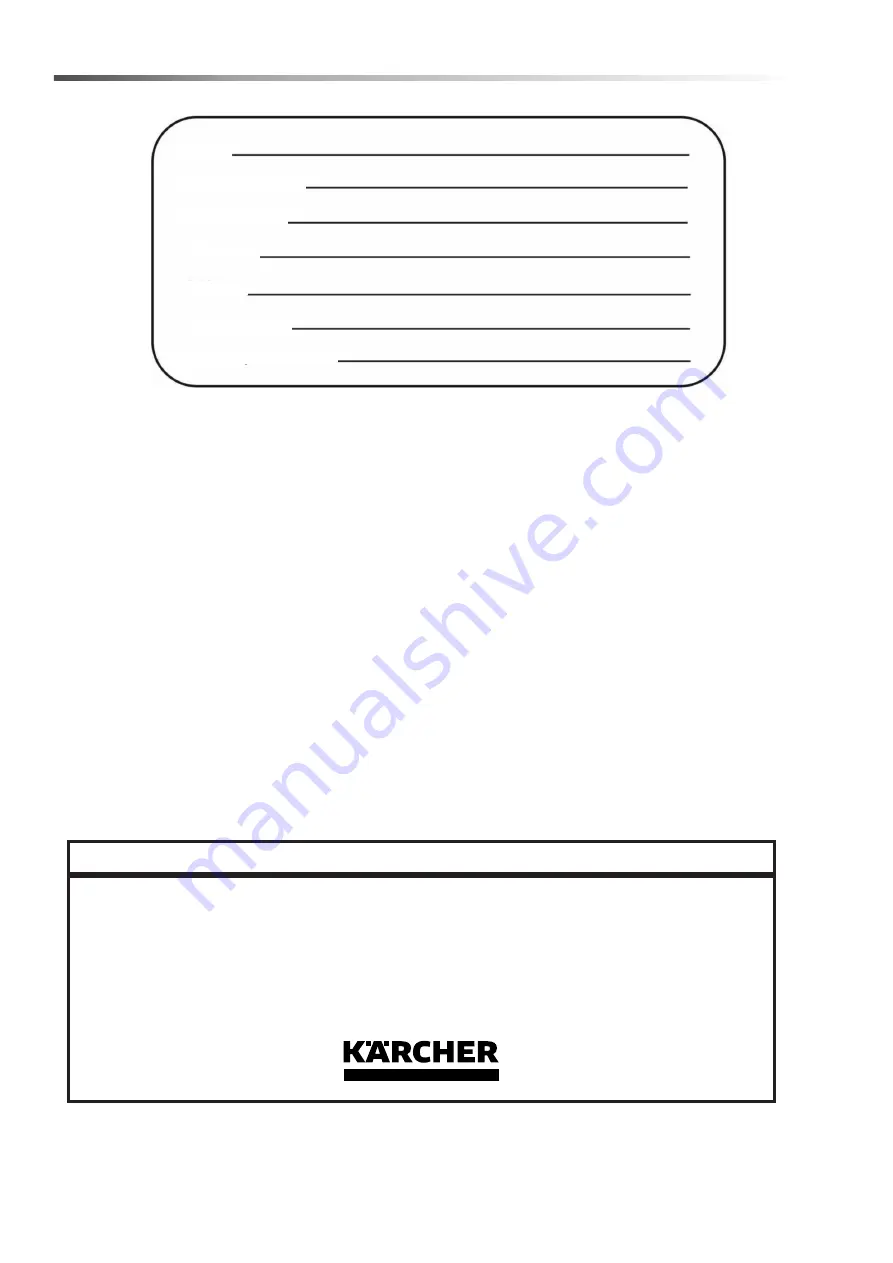 Kärcher Ranger 12 Operating Instructions Manual Download Page 16