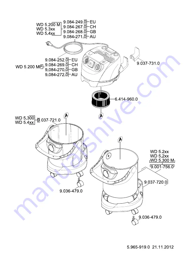 Kärcher WD 5.2xx M Manual Download Page 209