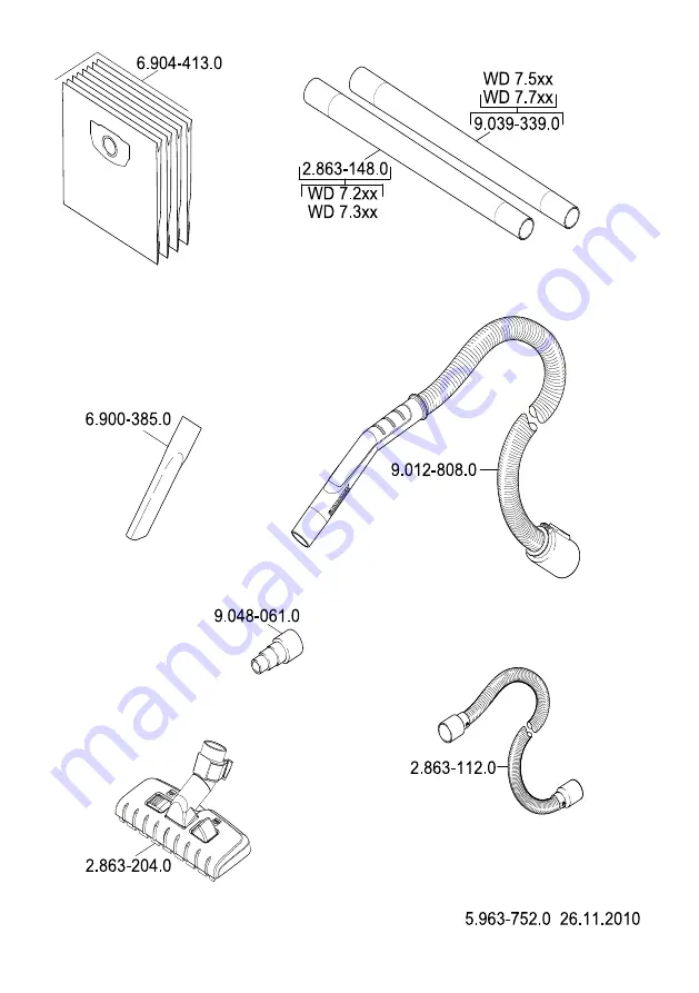 Kärcher WD 7.2 Series Instructions Manual Download Page 184