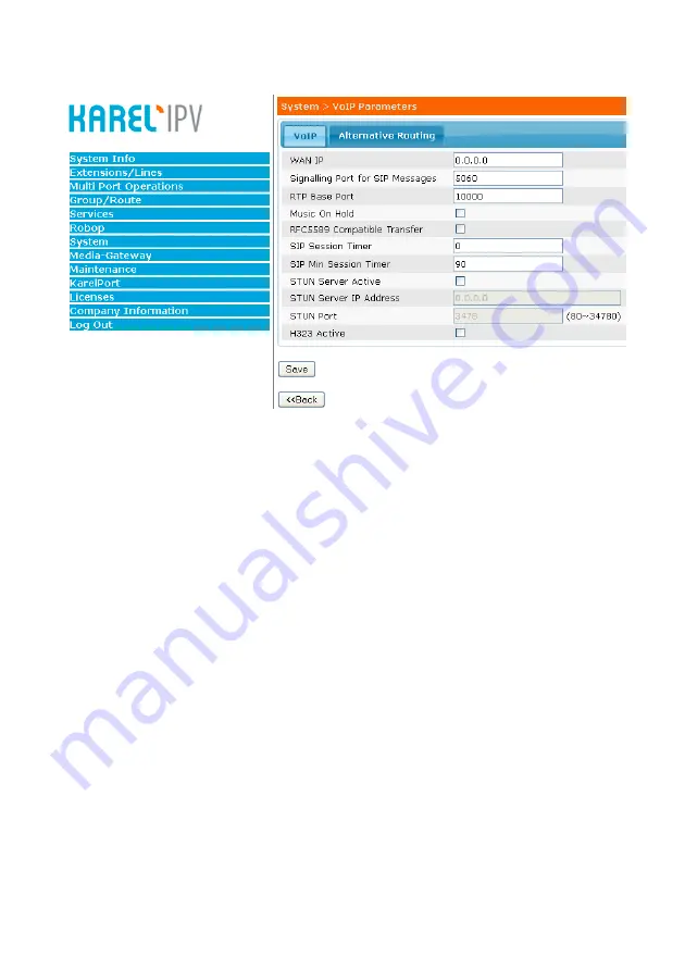 Karel IPV10 Installation Manual Download Page 26