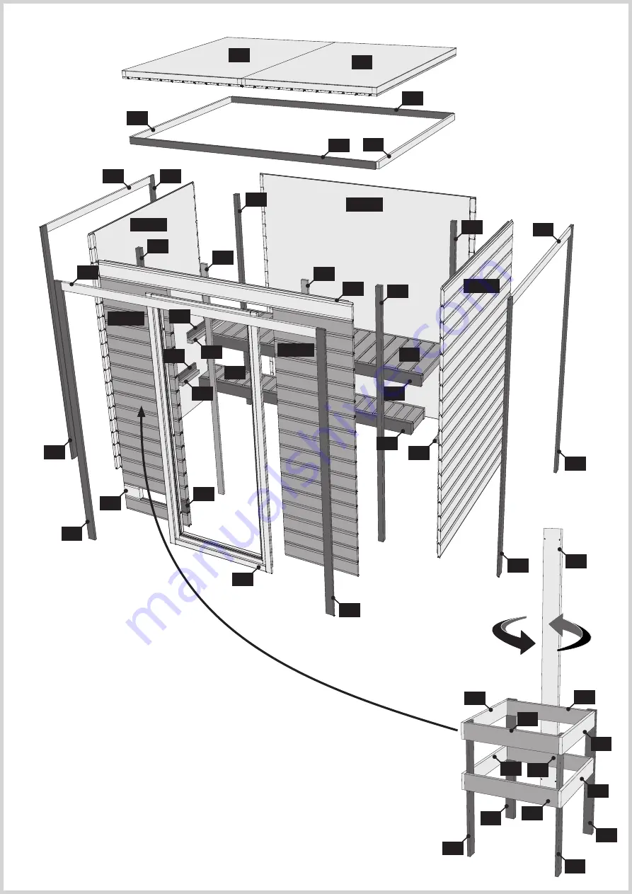 Karibu 80460 Building Instructions Download Page 4