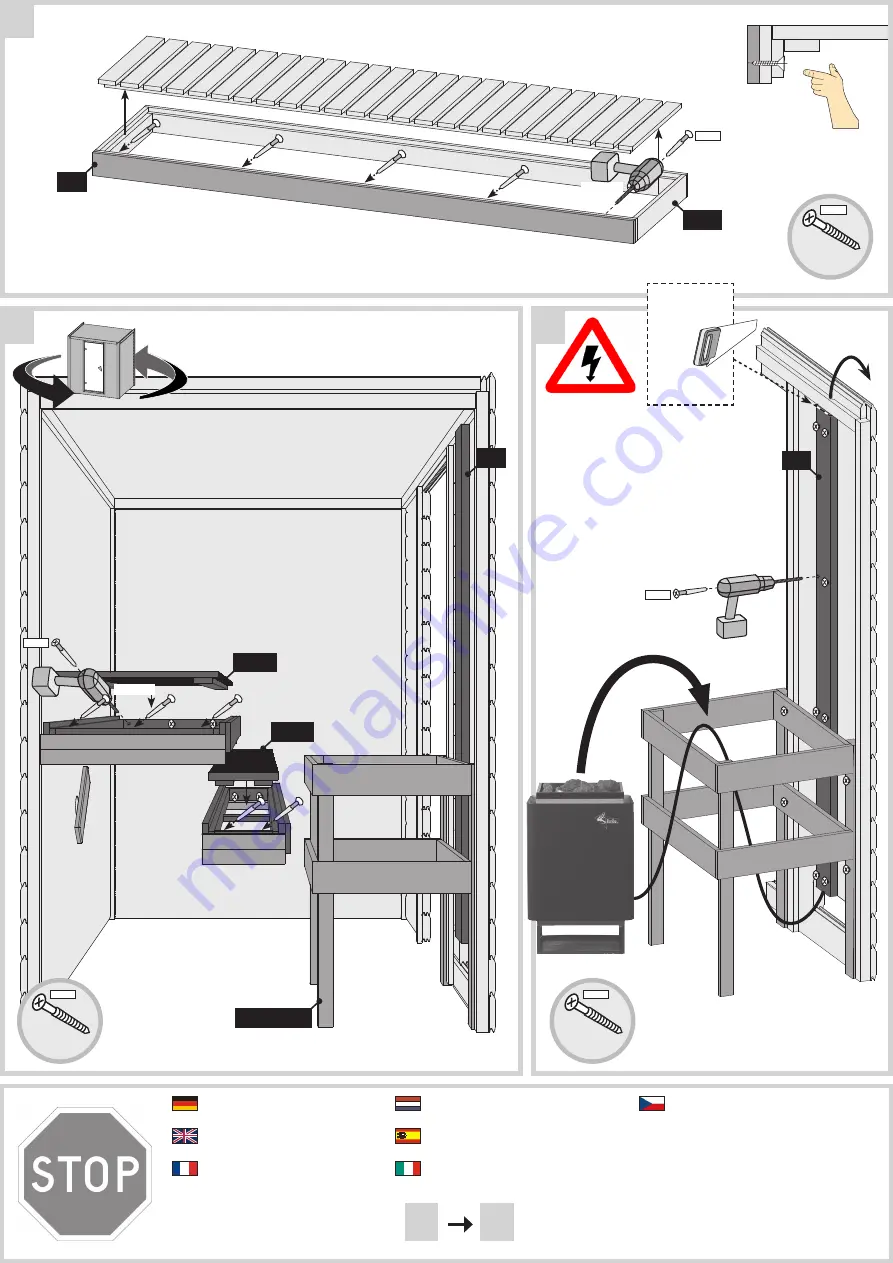 Karibu 80460 Building Instructions Download Page 14