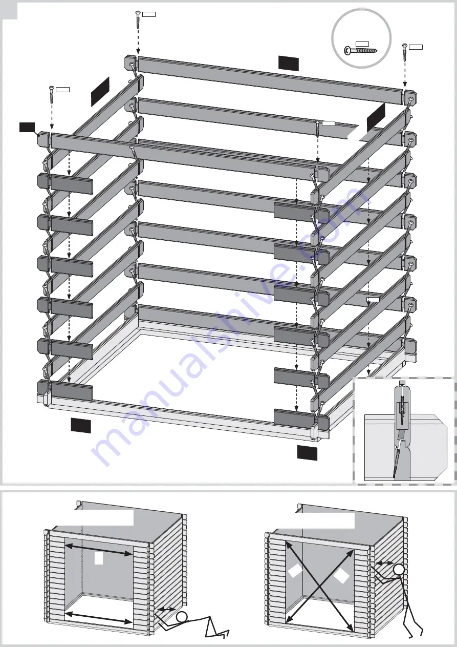 Karibu BASTRUP Building Instructions Download Page 5