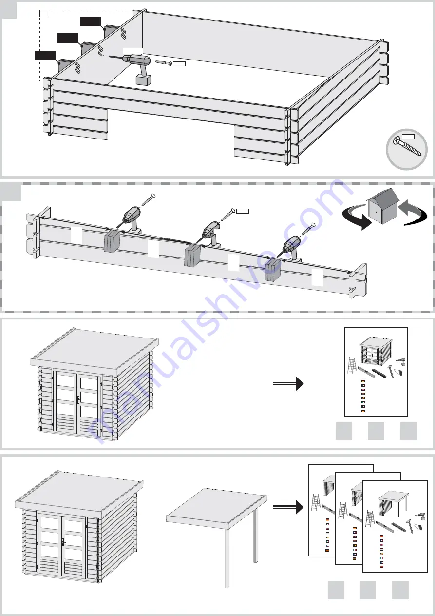 Karibu BASTRUP Building Instructions Download Page 8