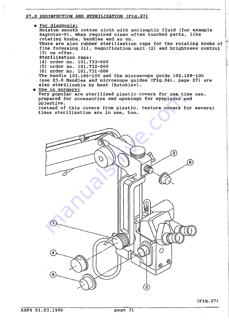 KARL KAPS SOM 62 User Manual Download Page 31