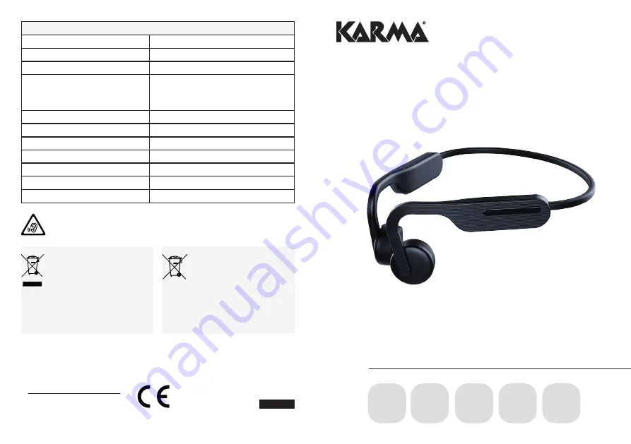 Karma BCH 22 Instruction Manual Download Page 1