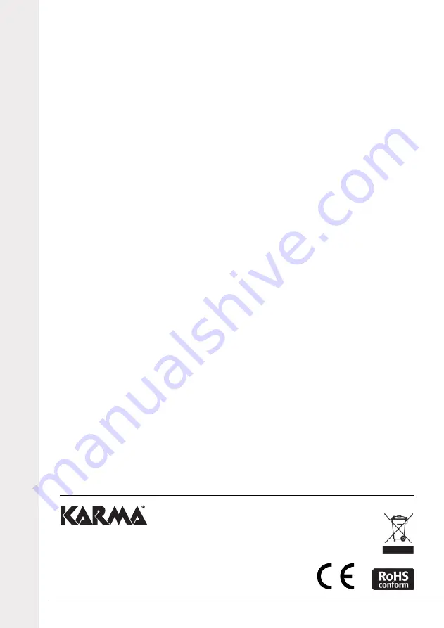 Karma BX 5210LED Скачать руководство пользователя страница 16