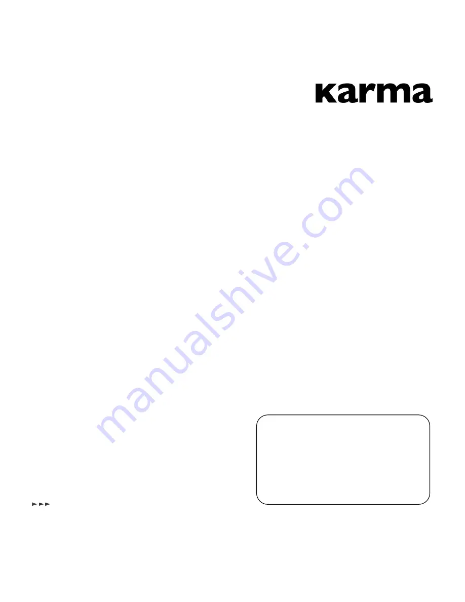 Karma KS-242 Owner'S Manual Download Page 72