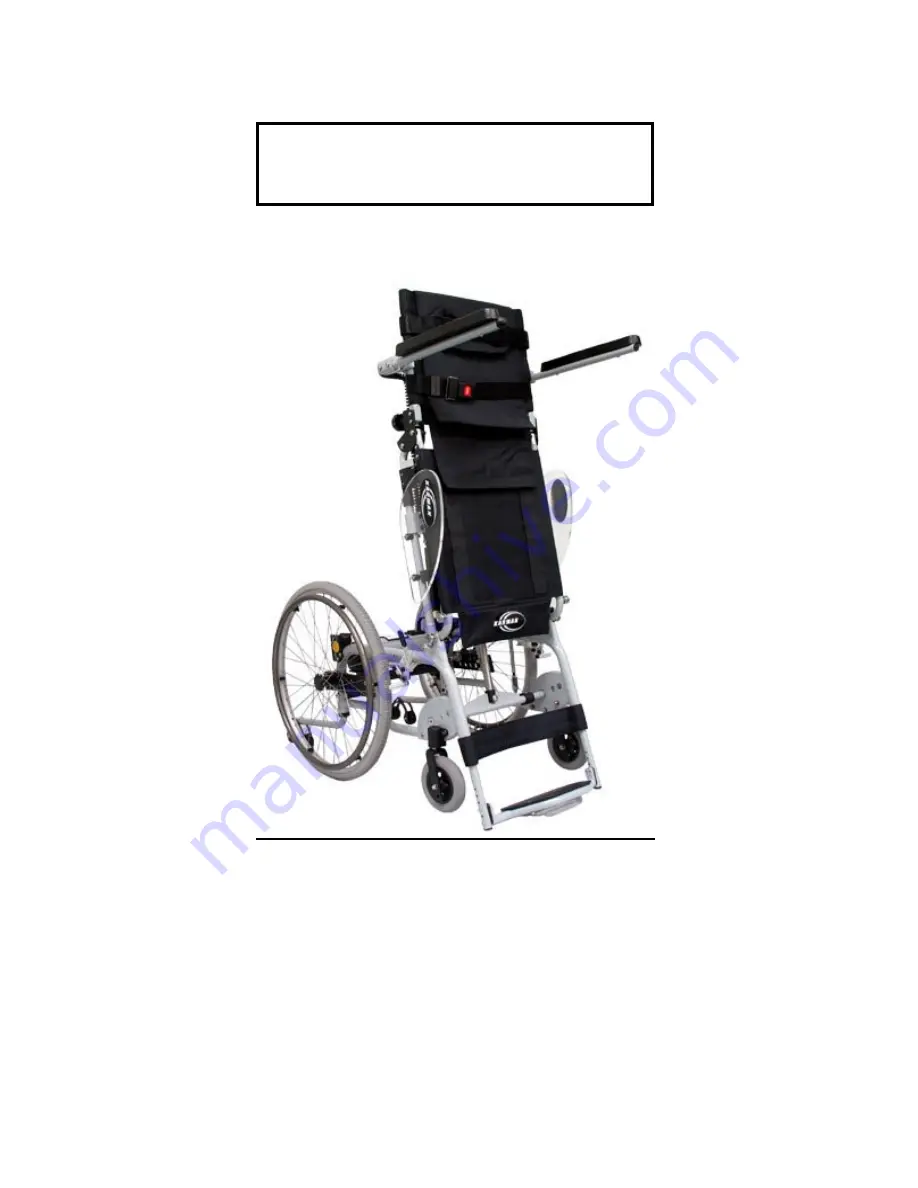 Karman Healthcare Standing Wheelchair Скачать руководство пользователя страница 1